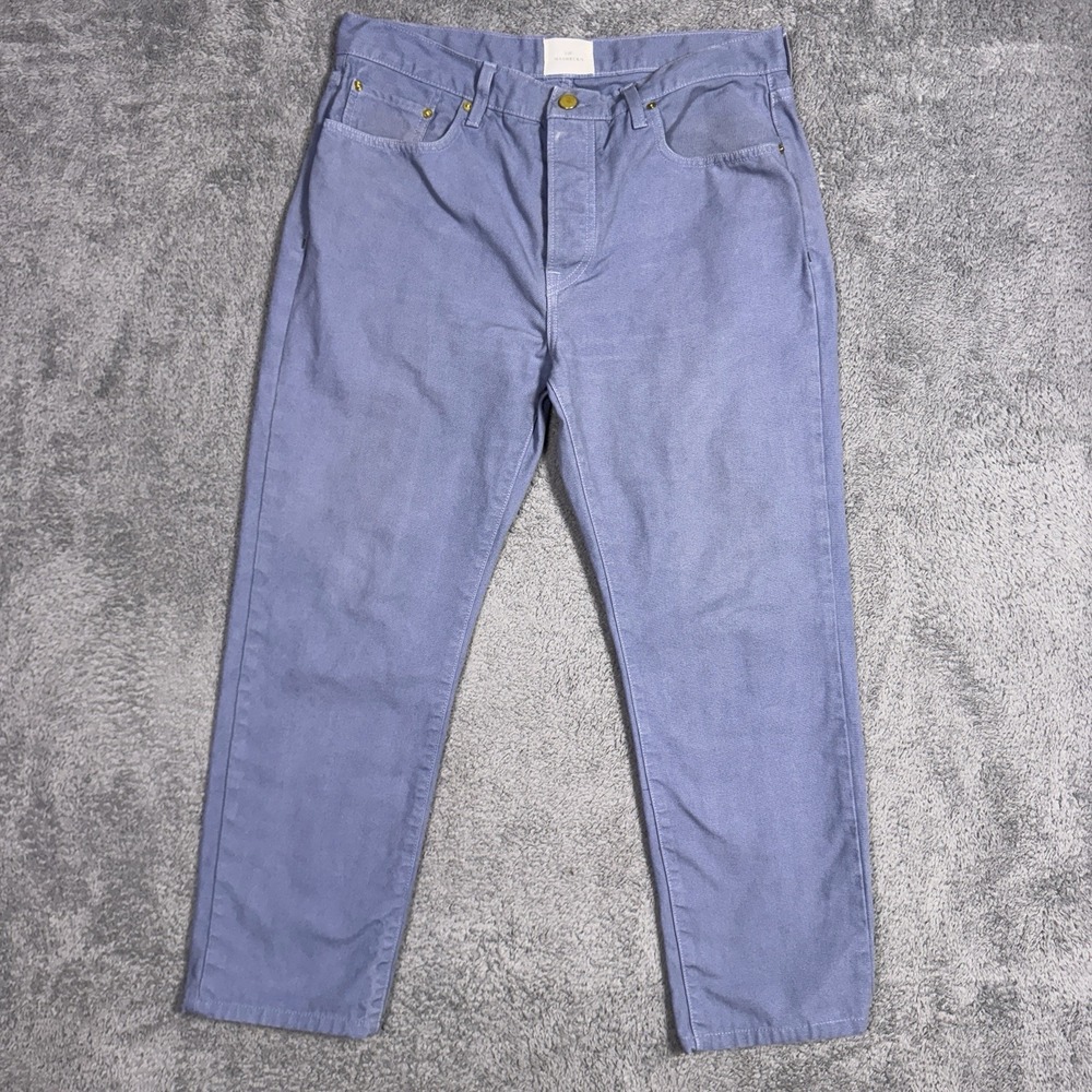 Sid Mashburn Pants Mens 34x26 Canvas Jean Twill Straight 5-Pocket Garment Dyed